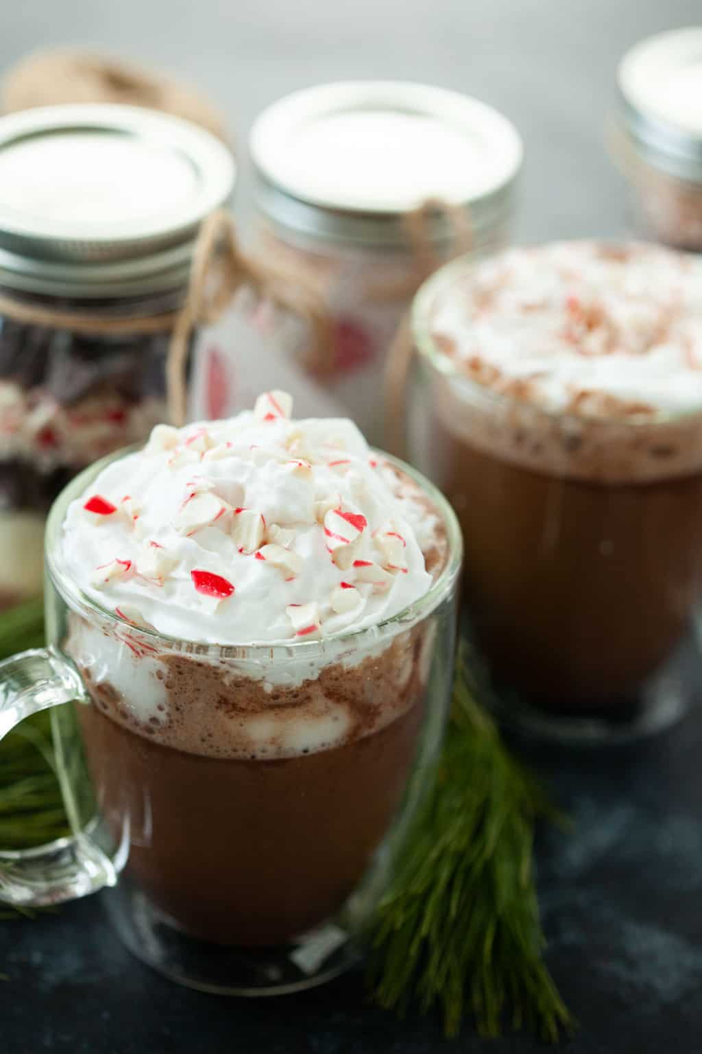 Peppermint Hot Chocolate Mix in a Jar The Foodie Dietitian Kara Lydon