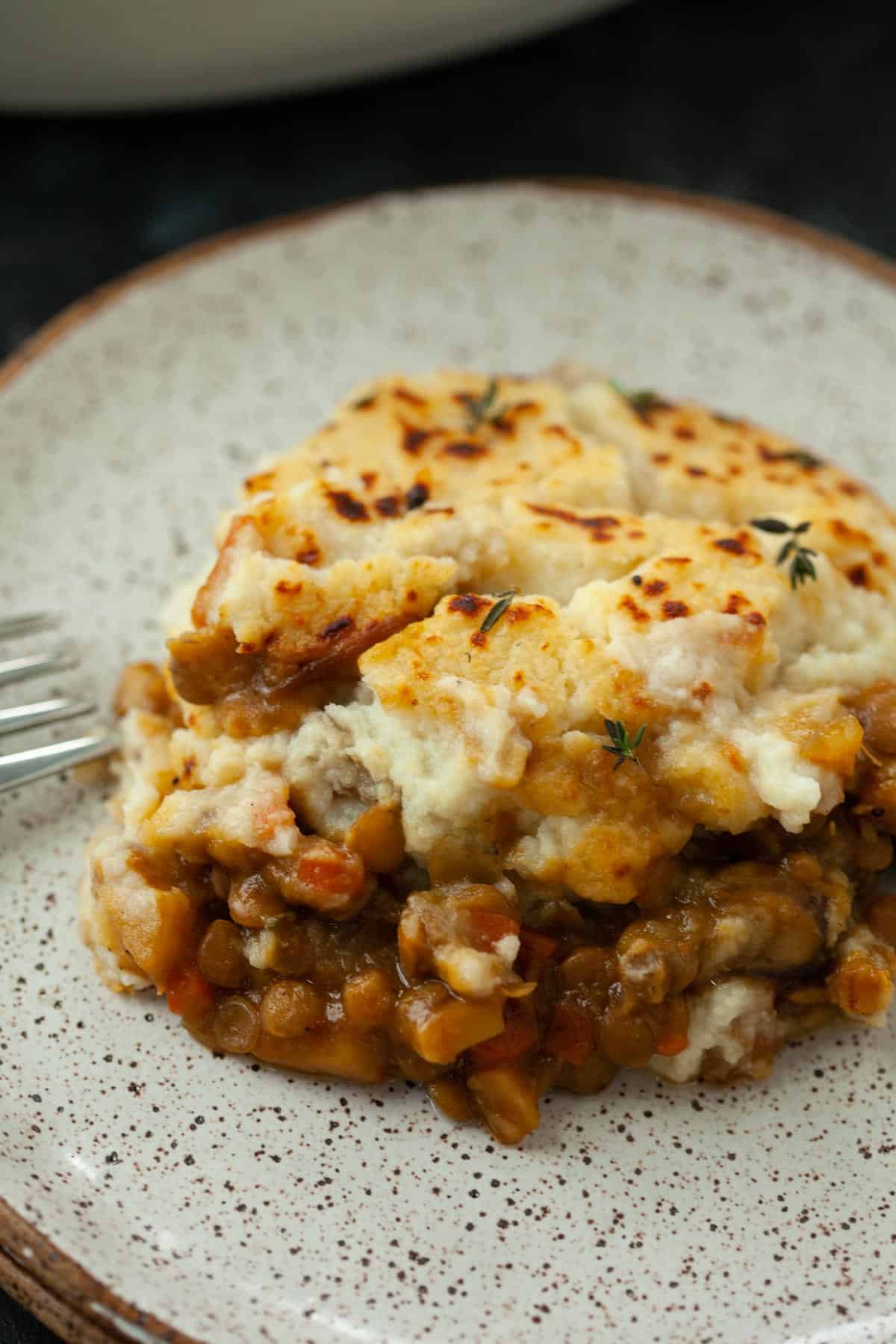 Vegetarian Shepherd's Pie with Lentils - Dishing Out Health