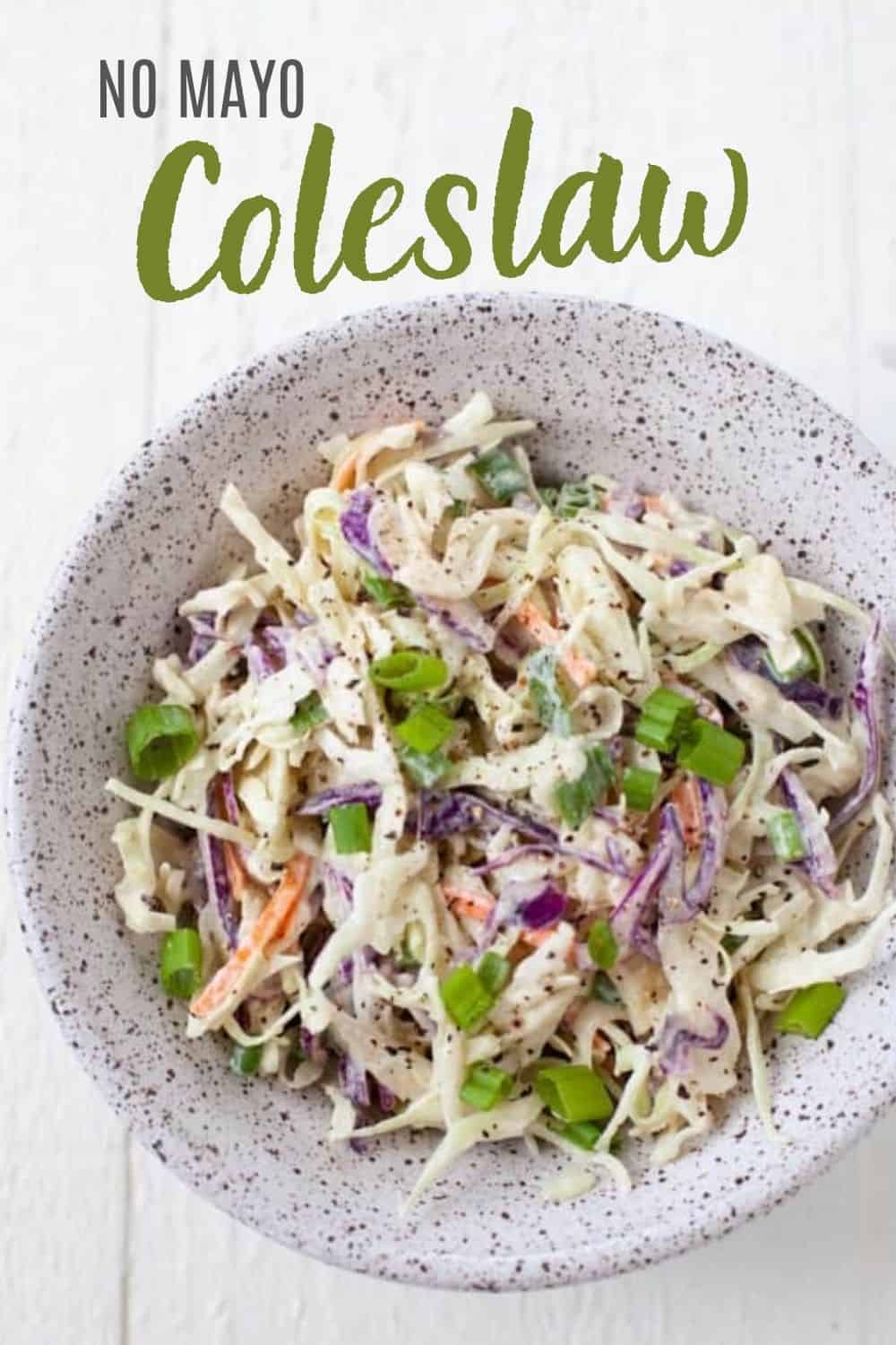 No Mayo Coleslaw (Made with Greek Yogurt) The Foodie Dietitian Kara