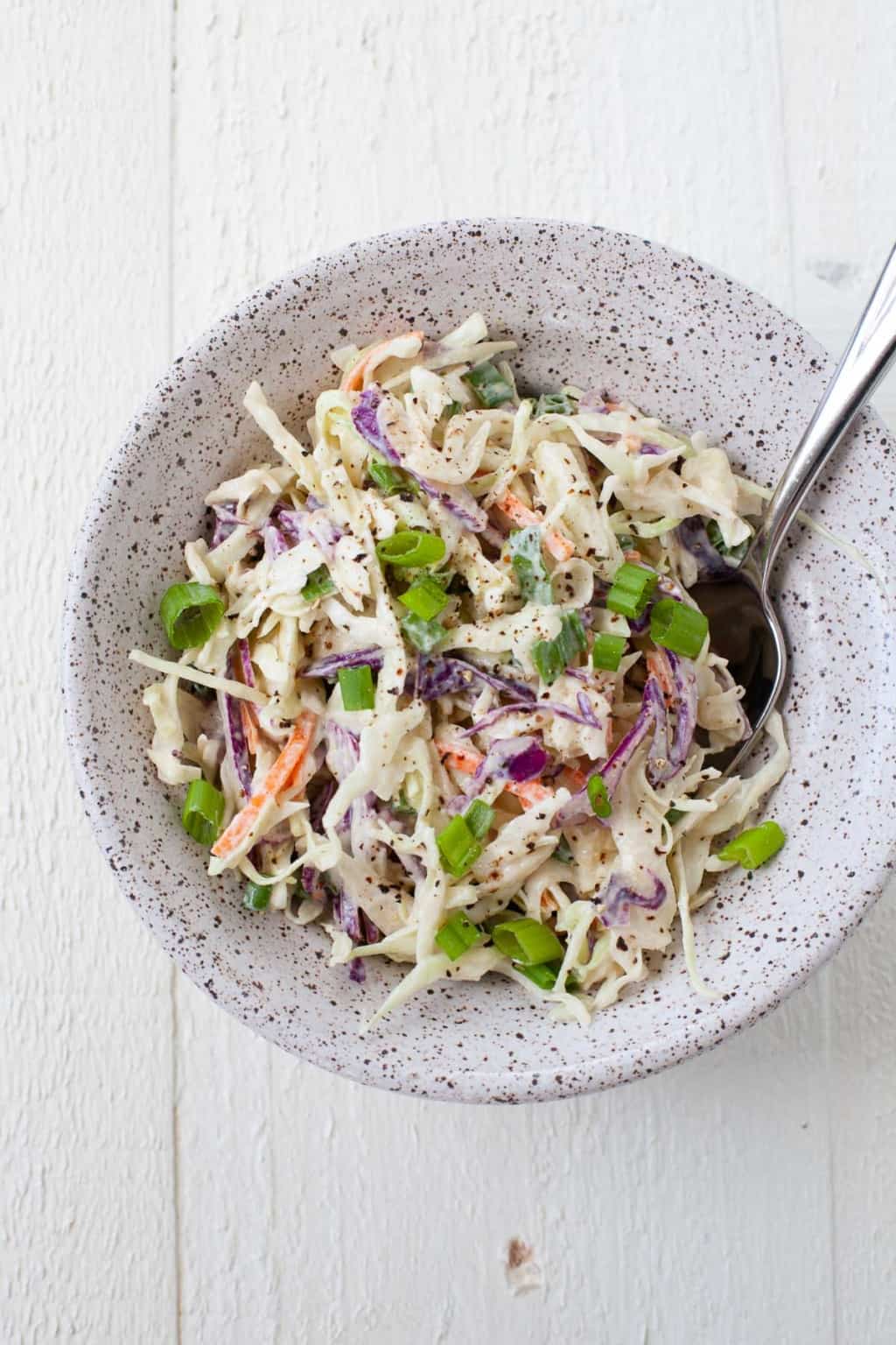 No Mayo Coleslaw (Made with Greek Yogurt) The Foodie Dietitian Kara