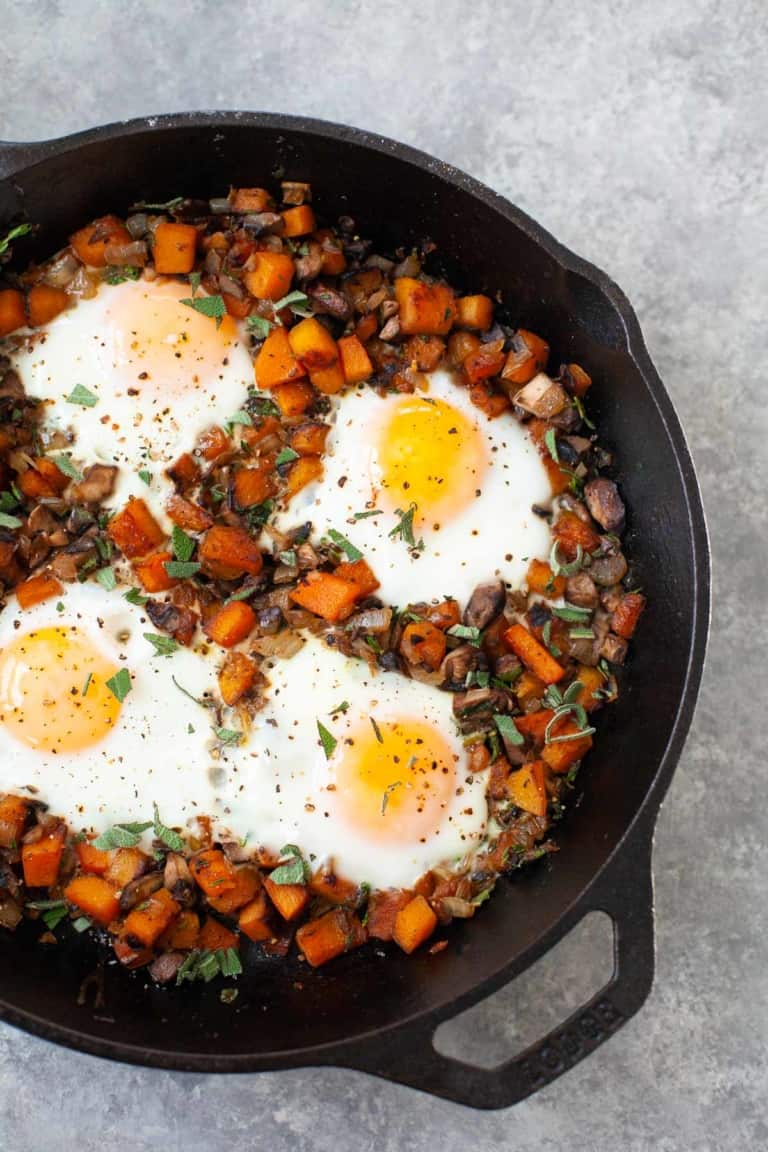Butternut Squash Hash with Eggs | Kara Lydon
