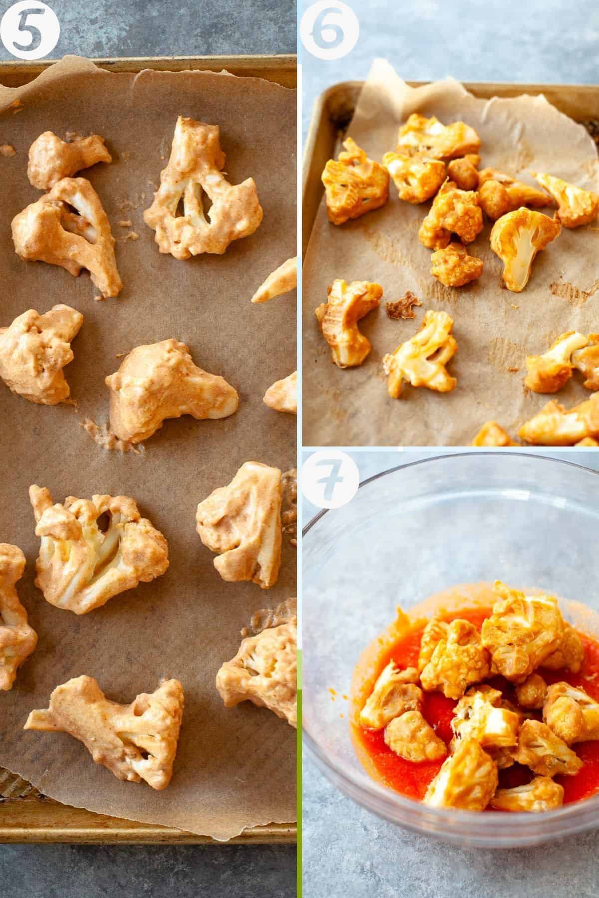 Buffalo Cauliflower Wings Air Fryer or Oven Kara Lydon