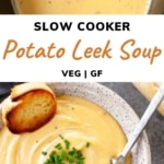 slow cooker potato leek soup pin 3