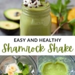 healthy shamrock shake smoothie pin 1