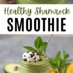 healthy shamrock shake smoothie pin 2