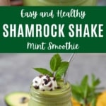 healthy shamrock shake smoothie pin 3