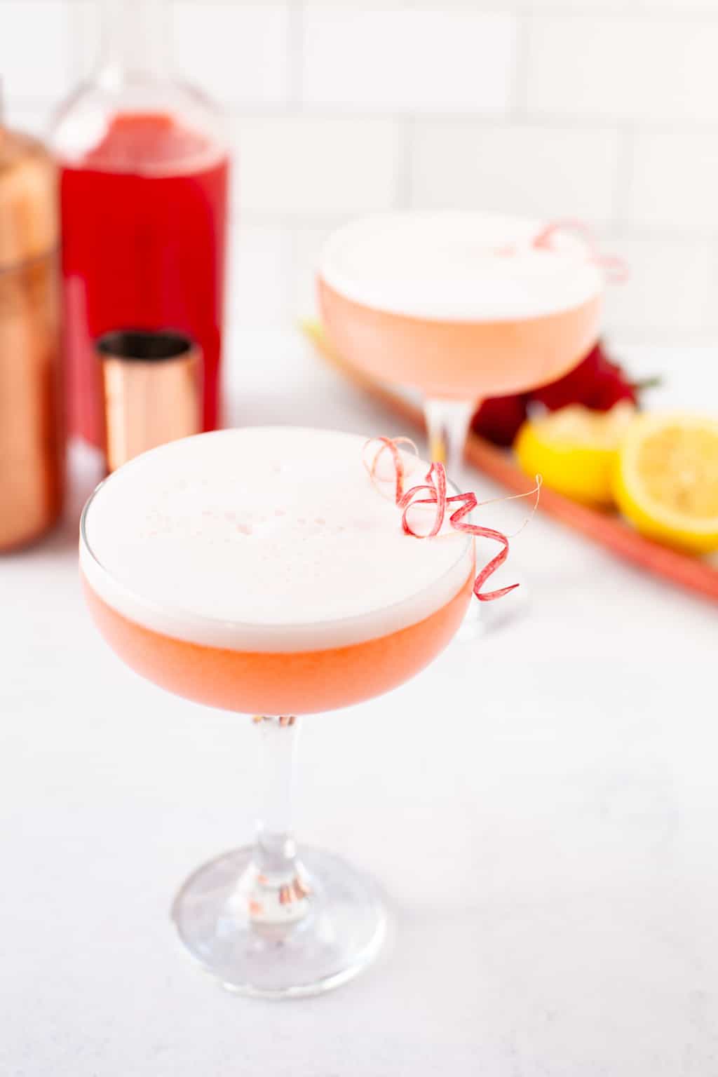 Refreshing Rhubarb Cocktail with Gin Kara Lydon