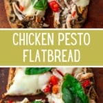 Easy Chicken Pesto Flatbread | Kara Lydon
