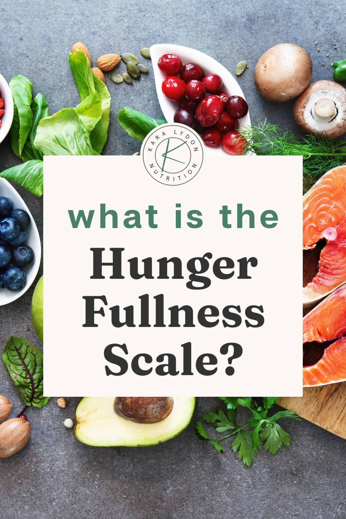 What is the hunger fullness scale?